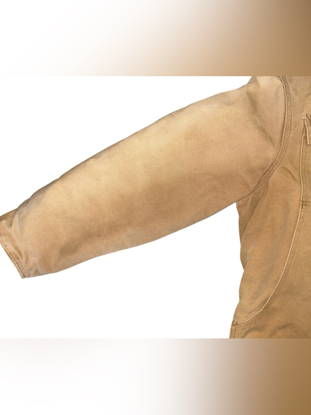 Carhartt Vintage 90s Arctic Quilt Lined Duck Jacket Tan Distressed Men’s Medium - Picture 6 of 10